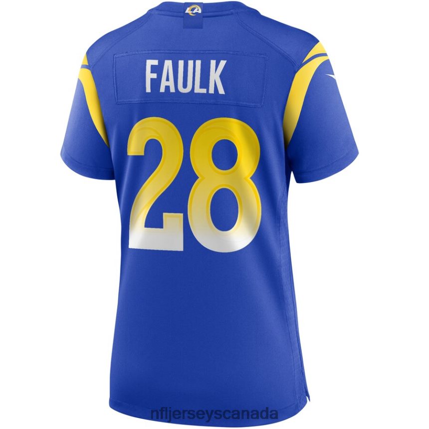 Women Los Angeles Rams Marshall Faulk Nike Royal Game Retired Player Jersey Clothing NFL TBXFR63816