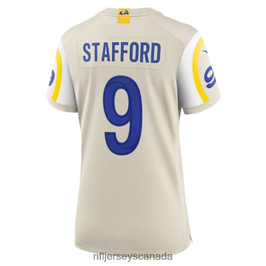 Women Los Angeles Rams Matthew Stafford Nike Bone Game Jersey Clothing NFL TBXFR66834