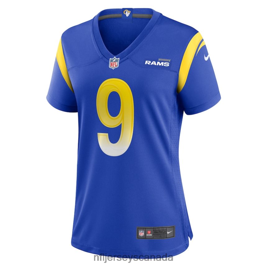Women Los Angeles Rams Matthew Stafford Nike Royal Player Game Jersey Clothing NFL TBXFR63433