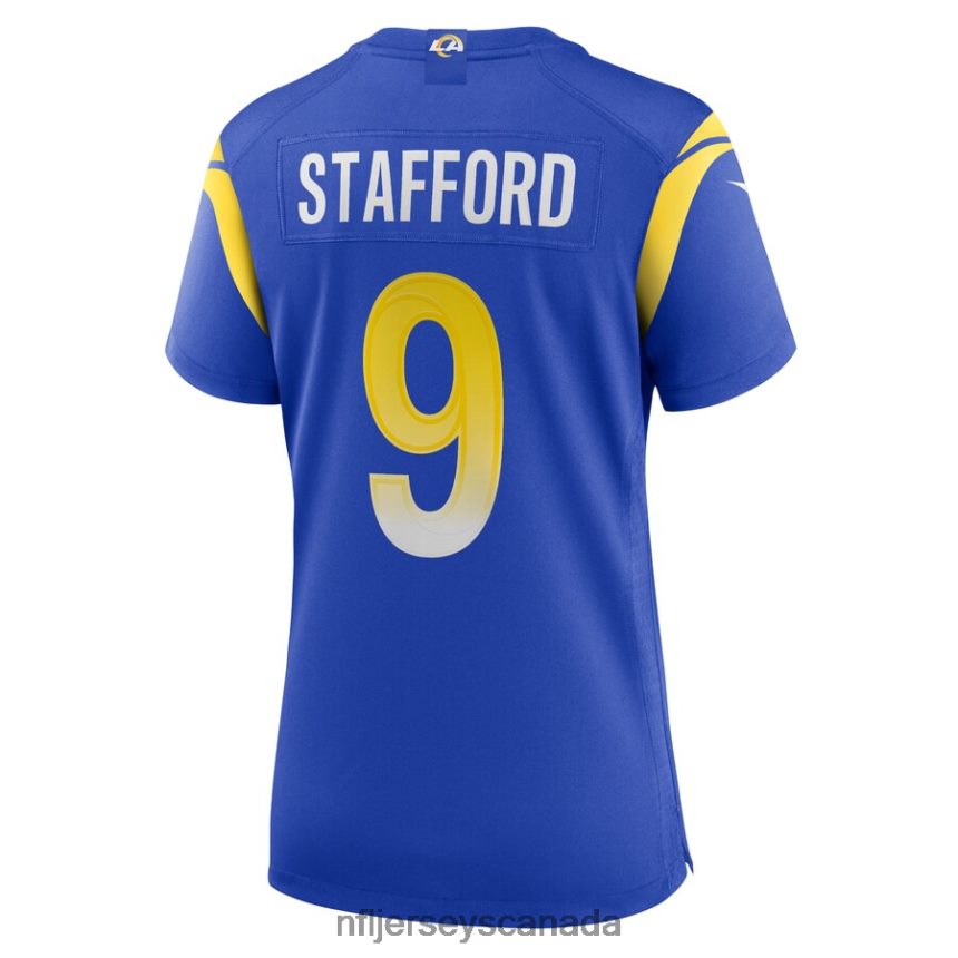 Women Los Angeles Rams Matthew Stafford Nike Royal Player Game Jersey Clothing NFL TBXFR63433
