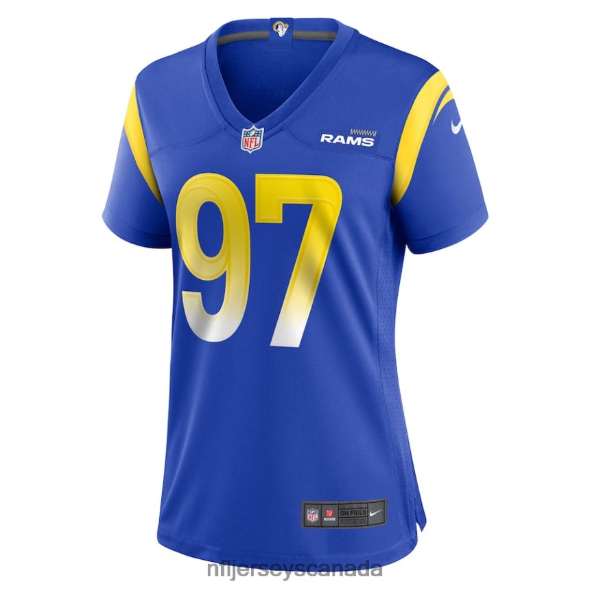 Women Los Angeles Rams Michael Hoecht Nike Royal Game Player Jersey Clothing NFL TBXFR66921