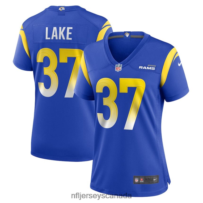 Women Los Angeles Rams Quentin Lake Nike Royal Game Player Jersey Clothing NFL TBXFR64860
