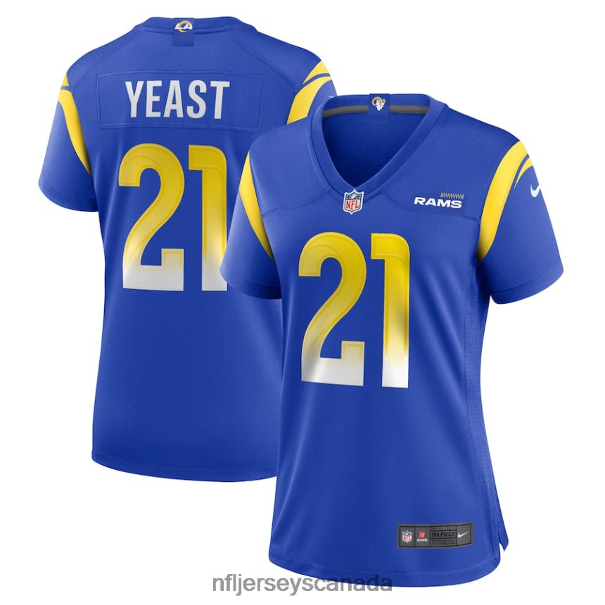 Women Los Angeles Rams Russ Yeast Nike Royal Game Player Jersey Clothing NFL TBXFR63820