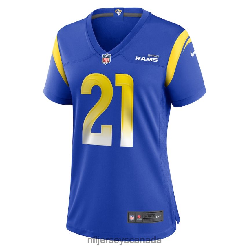Women Los Angeles Rams Russ Yeast Nike Royal Game Player Jersey Clothing NFL TBXFR63820