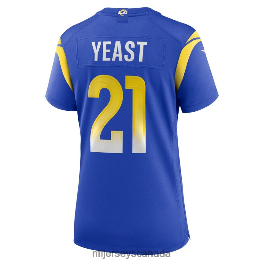 Women Los Angeles Rams Russ Yeast Nike Royal Game Player Jersey Clothing NFL TBXFR63820