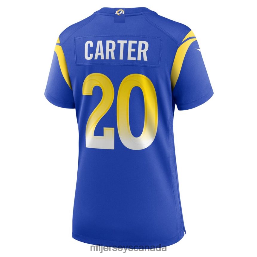 Women Los Angeles Rams TJ Carter Nike Royal Game Player Jersey Clothing NFL TBXFR64700