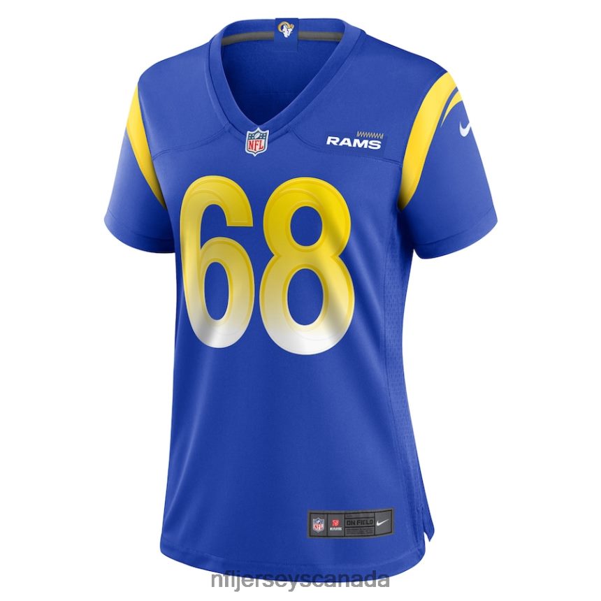 Women Los Angeles Rams TJ Carter Nike Royal Game Player Jersey Clothing NFL TBXFR66713