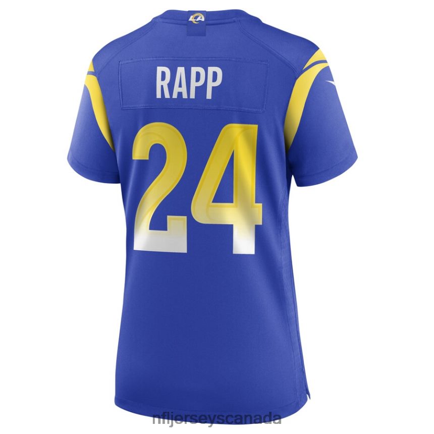 Women Los Angeles Rams Taylor Rapp Nike Royal Game Jersey Clothing NFL TBXFR66732