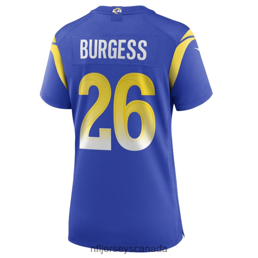 Women Los Angeles Rams Terrell Burgess Nike Royal Game Jersey Clothing NFL TBXFR66359