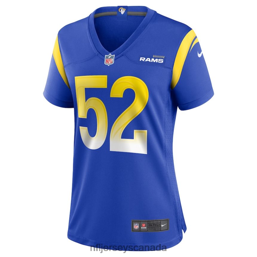 Women Los Angeles Rams Terrell Lewis Nike Royal Game Jersey Clothing NFL TBXFR64862