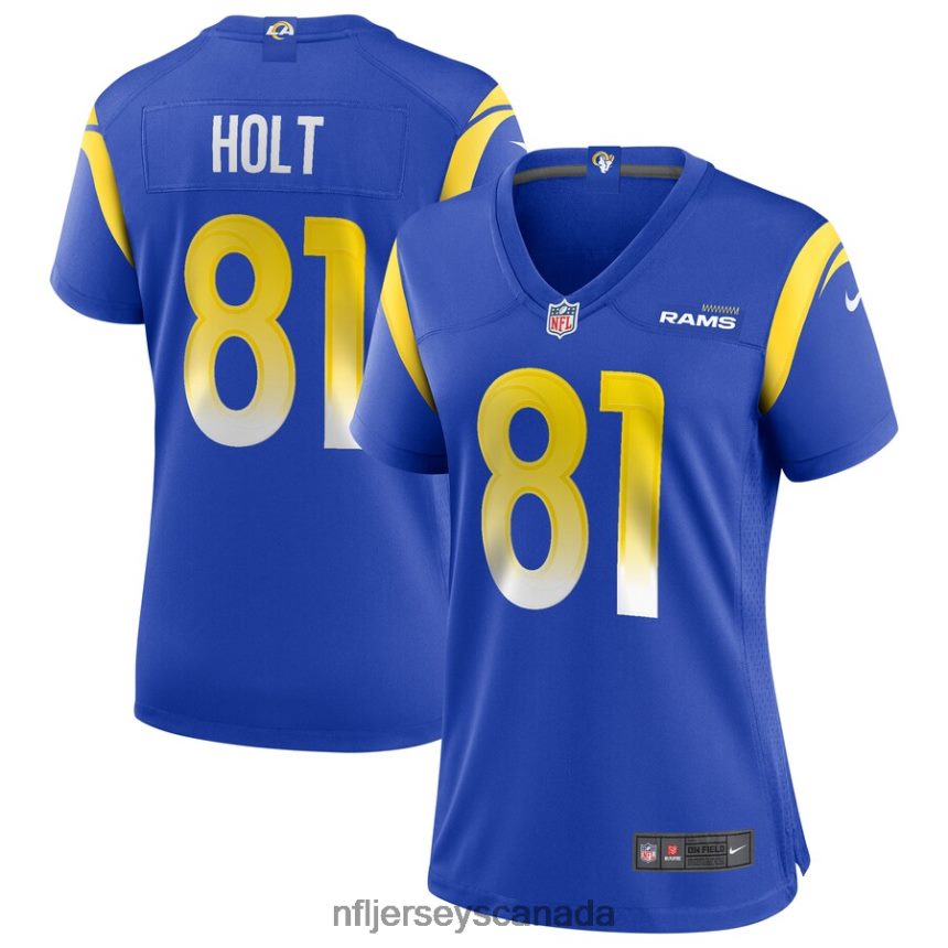 Women Los Angeles Rams Torry Holt Nike Royal Game Retired Player Jersey Clothing NFL TBXFR64670