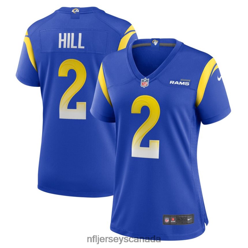 Women Los Angeles Rams Troy Hill Nike Royal Game Player Jersey Clothing NFL TBXFR66222