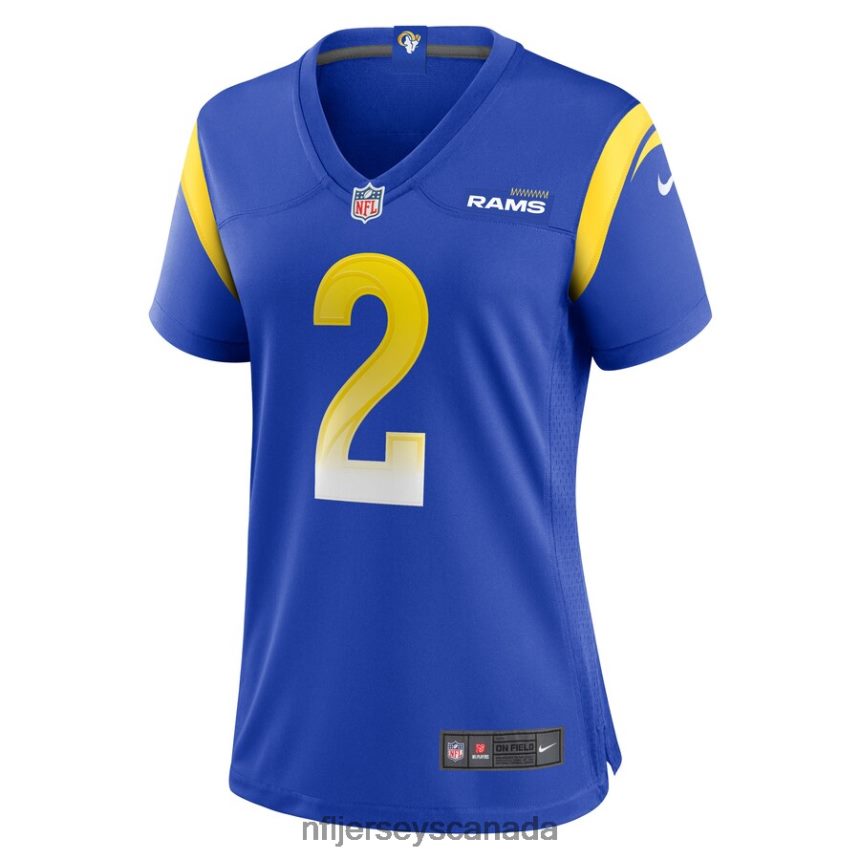 Women Los Angeles Rams Troy Hill Nike Royal Game Player Jersey Clothing NFL TBXFR66222