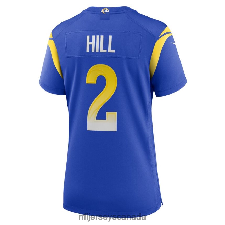 Women Los Angeles Rams Troy Hill Nike Royal Game Player Jersey Clothing NFL TBXFR66222