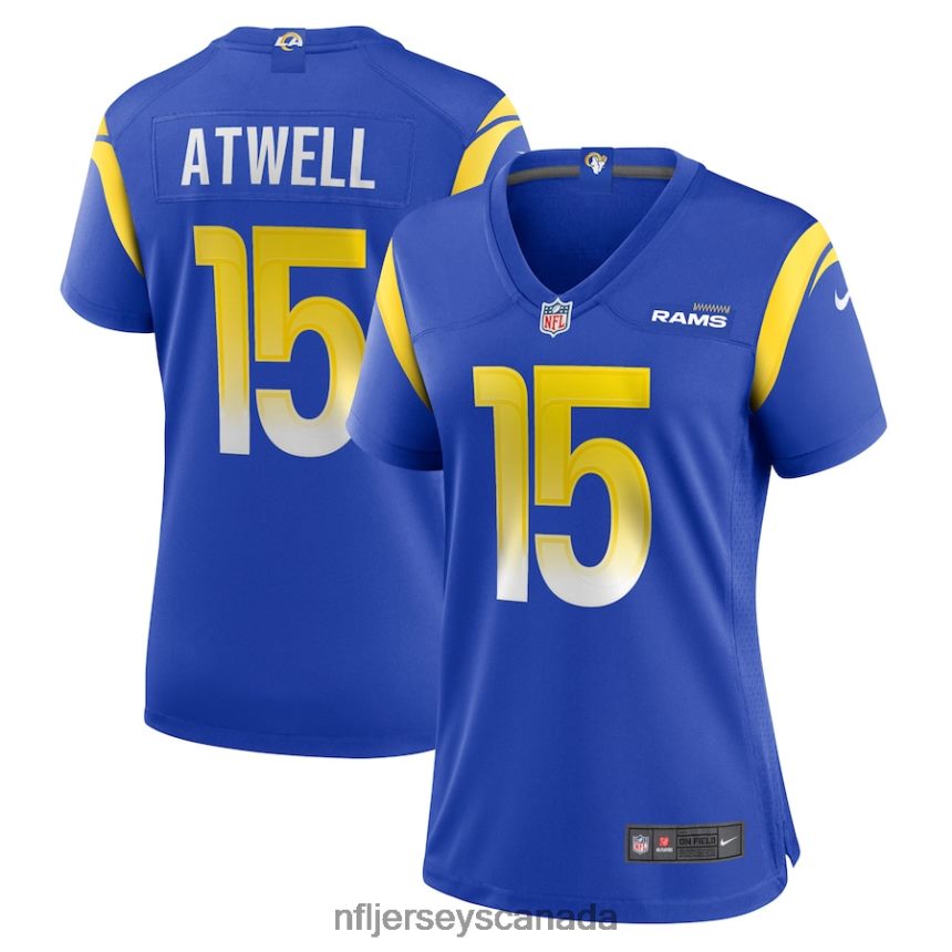 Women Los Angeles Rams Tutu Atwell Nike Royal Game Player Jersey Clothing NFL TBXFR64857