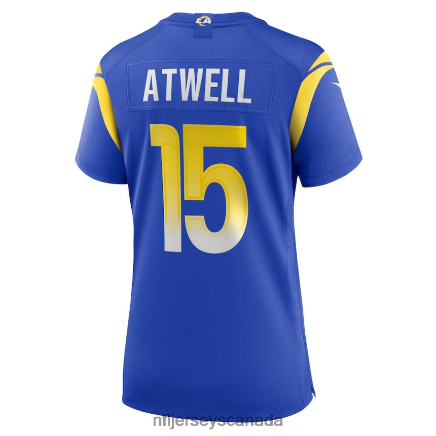 Women Los Angeles Rams Tutu Atwell Nike Royal Game Player Jersey Clothing NFL TBXFR64857