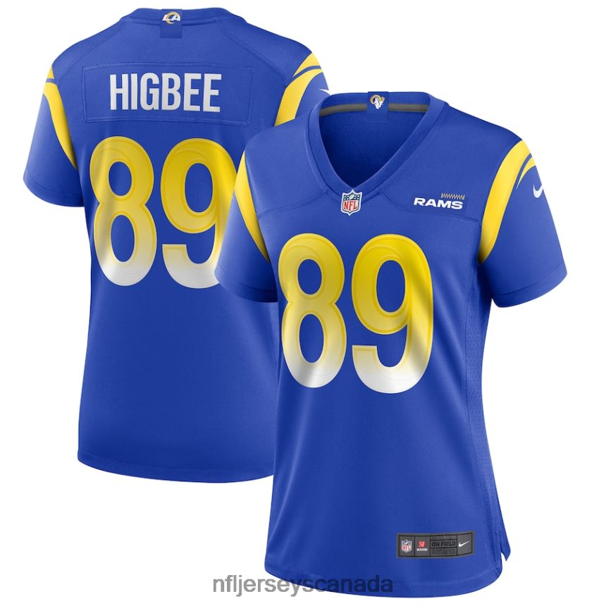 Women Los Angeles Rams Tyler Higbee Nike Royal Game Player Jersey Clothing NFL TBXFR63434
