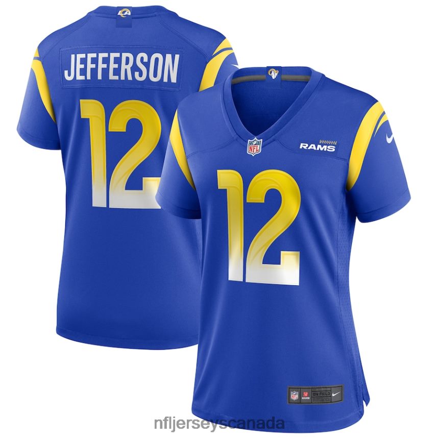 Women Los Angeles Rams Van Jefferson Nike Royal Game Jersey Clothing NFL TBXFR64861