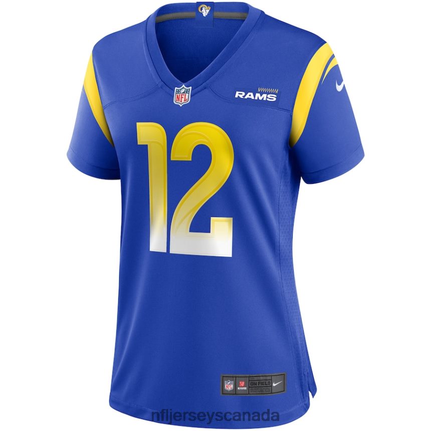Women Los Angeles Rams Van Jefferson Nike Royal Game Jersey Clothing NFL TBXFR64861