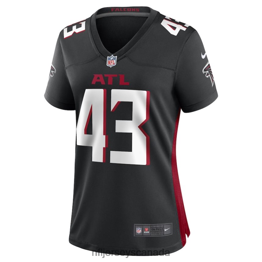 Women Matt Hankins Atlanta Falcons Nike Black Game Player Jersey Clothing NFL TBXFR65397