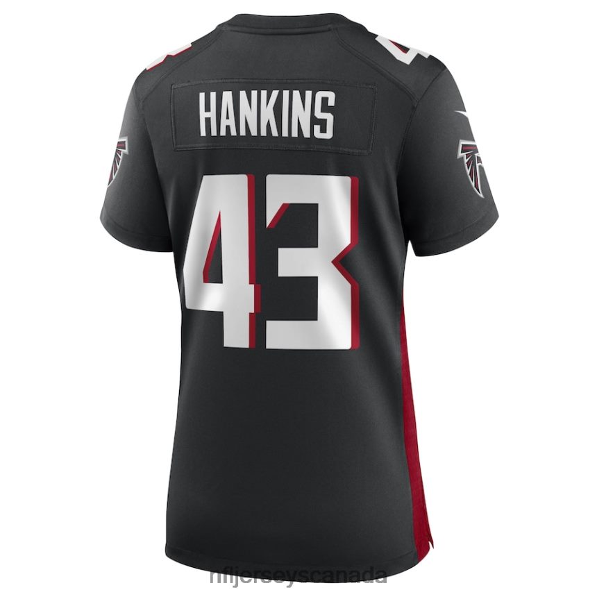 Women Matt Hankins Atlanta Falcons Nike Black Game Player Jersey Clothing NFL TBXFR65397