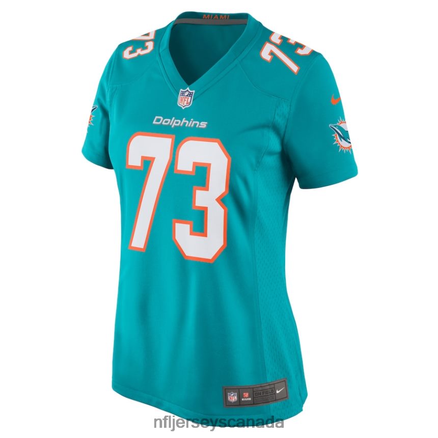 Women Miami Dolphins Austin Jackson Nike Aqua Game Jersey Clothing NFL TBXFR66814
