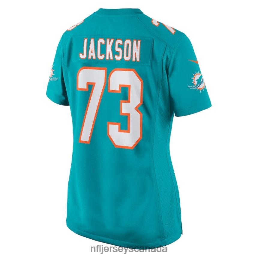 Women Miami Dolphins Austin Jackson Nike Aqua Game Jersey Clothing NFL TBXFR66814
