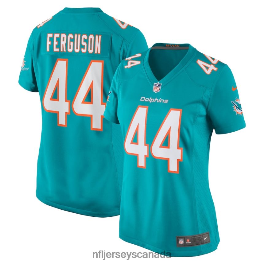 Women Miami Dolphins Blake Ferguson Nike Aqua Game Player Jersey Clothing NFL TBXFR65604