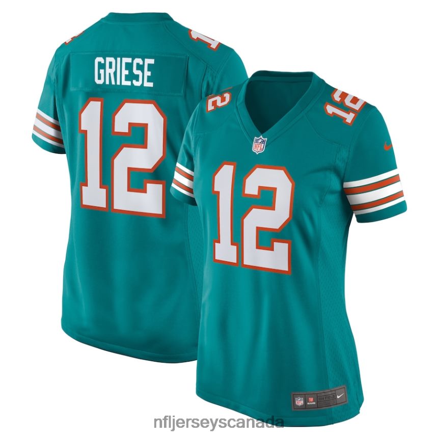 Women Miami Dolphins Bob Griese Nike Aqua Retired Player Jersey Clothing NFL TBXFR63694