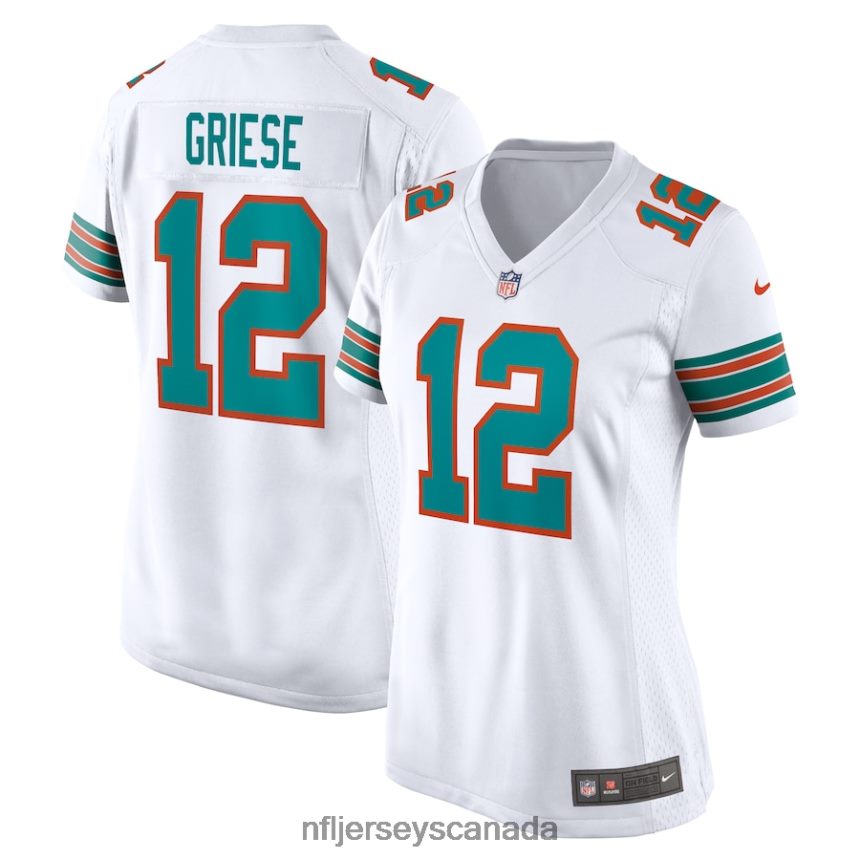 Women Miami Dolphins Bob Griese Nike White Retired Player Jersey Clothing NFL TBXFR66970