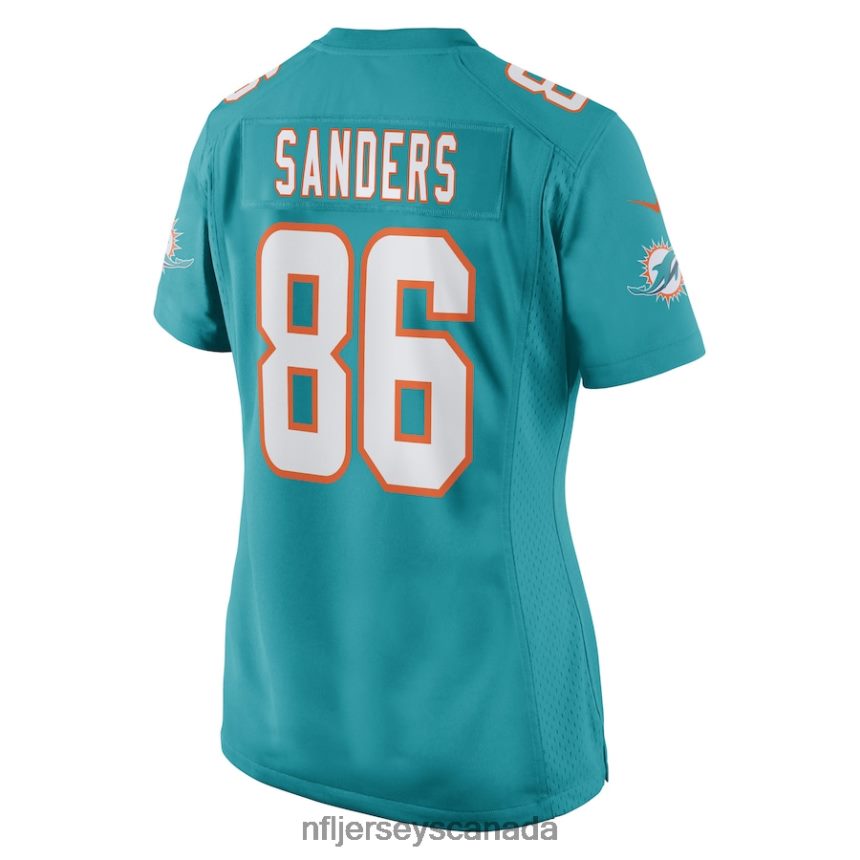 Women Miami Dolphins Braylon Sanders Nike Aqua Game Player Jersey Clothing NFL TBXFR66889