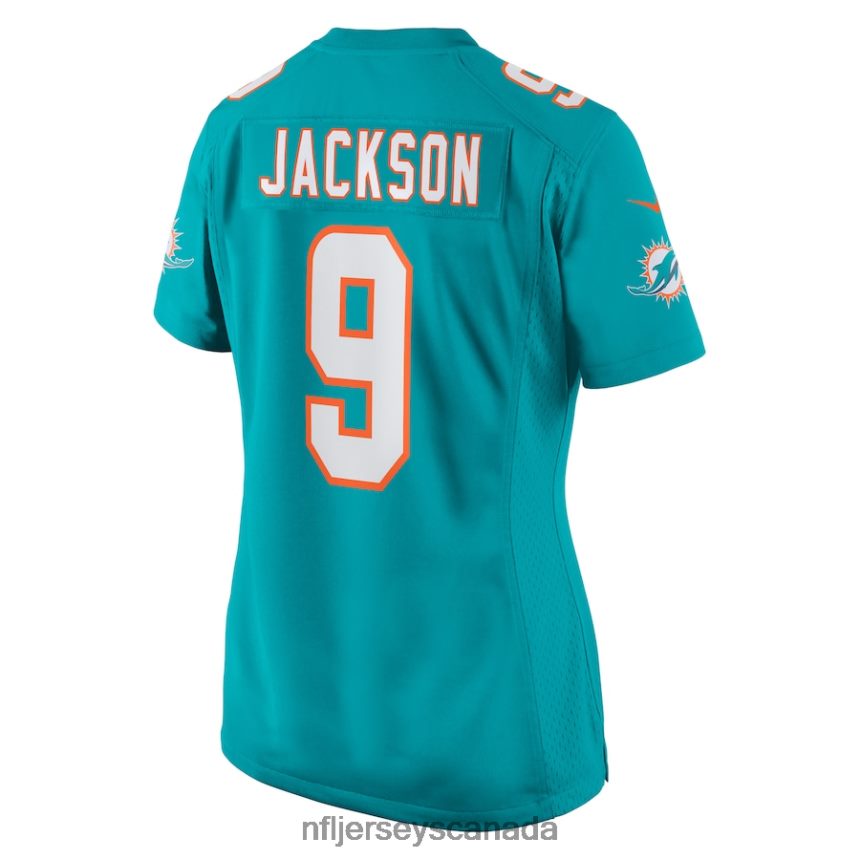 Women Miami Dolphins Calvin Jackson Nike Aqua Home Game Player Jersey Clothing NFL TBXFR66073