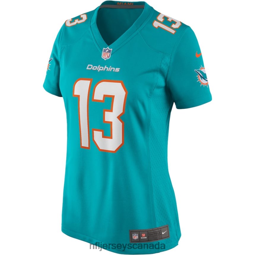 Women Miami Dolphins Dan Marino Nike Aqua Game Retired Player Jersey Clothing NFL TBXFR6983