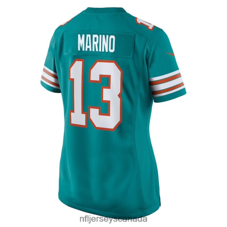 Women Miami Dolphins Dan Marino Nike Aqua Retired Player Jersey Clothing NFL TBXFR6959