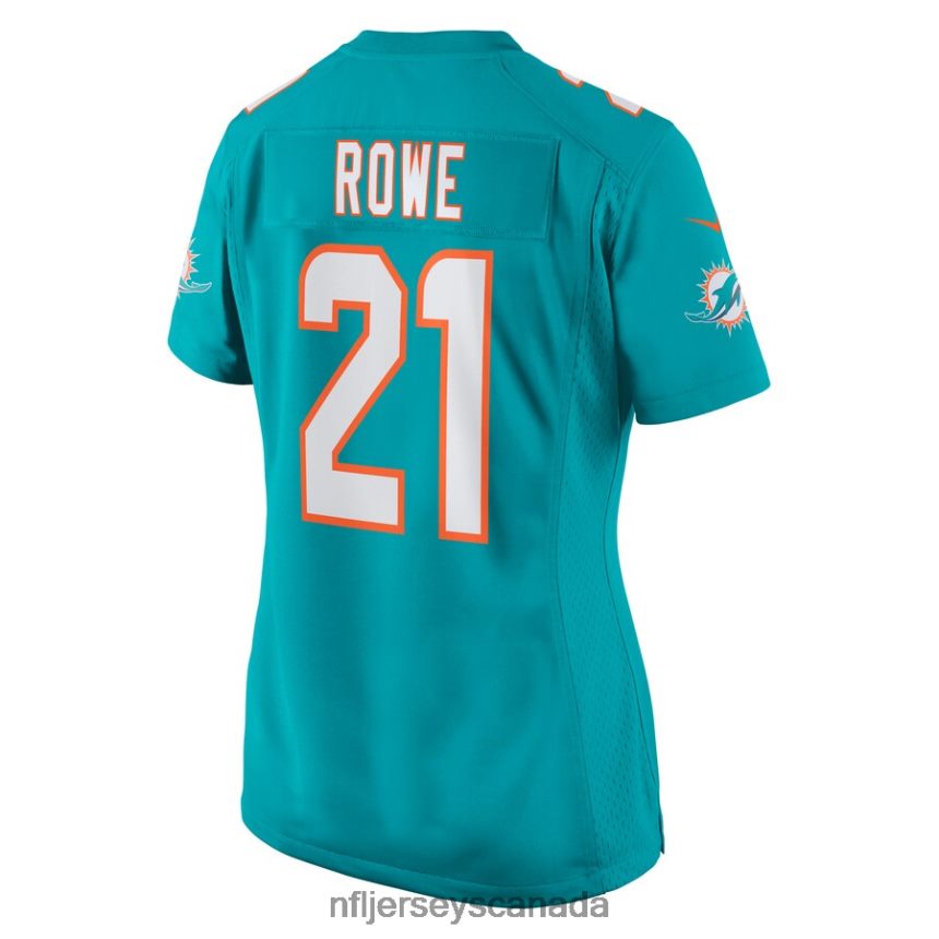 Women Miami Dolphins Eric Rowe Nike Aqua Game Jersey Clothing NFL TBXFR65660