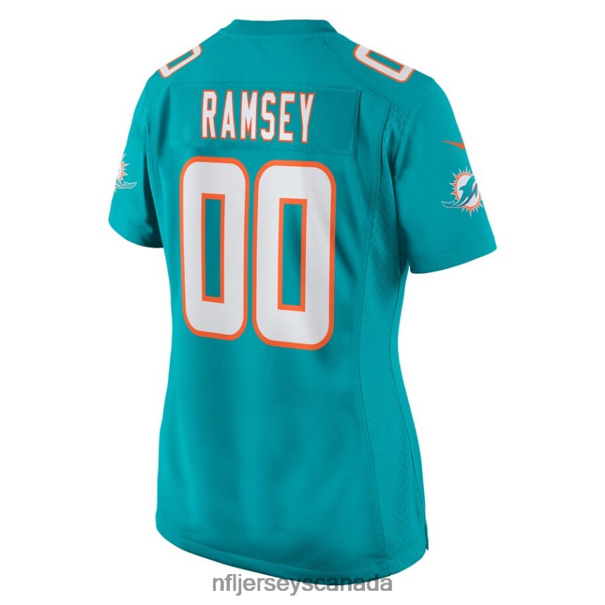 Women Miami Dolphins Jalen Ramsey Nike Aqua Game Jersey Clothing NFL TBXFR62555