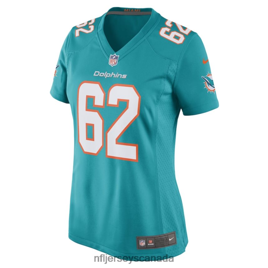 Women Miami Dolphins James Empey Nike Aqua Game Player Jersey Clothing NFL TBXFR66324