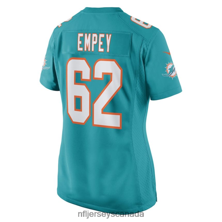 Women Miami Dolphins James Empey Nike Aqua Game Player Jersey Clothing NFL TBXFR66324