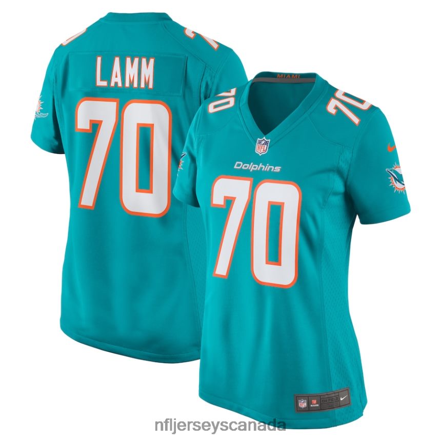 Women Miami Dolphins Kendall Lamm Nike Aqua Home Game Player Jersey Clothing NFL TBXFR67058