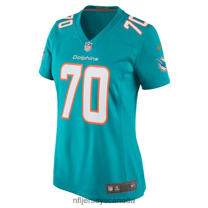 Women Miami Dolphins Kendall Lamm Nike Aqua Home Game Player Jersey Clothing NFL TBXFR67058