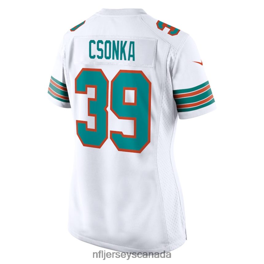 Women Miami Dolphins Larry Csonka Nike White Retired Player Jersey Clothing NFL TBXFR65907