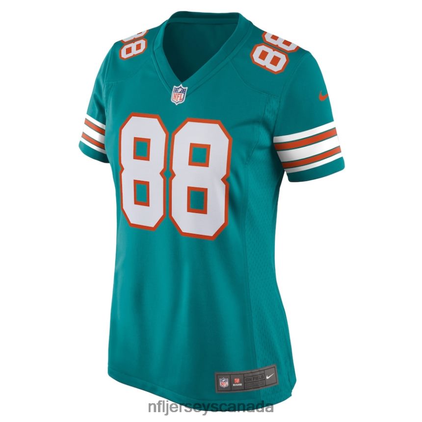 Women Miami Dolphins Mike Gesicki Nike Aqua Alternate Game Jersey Clothing NFL TBXFR62494