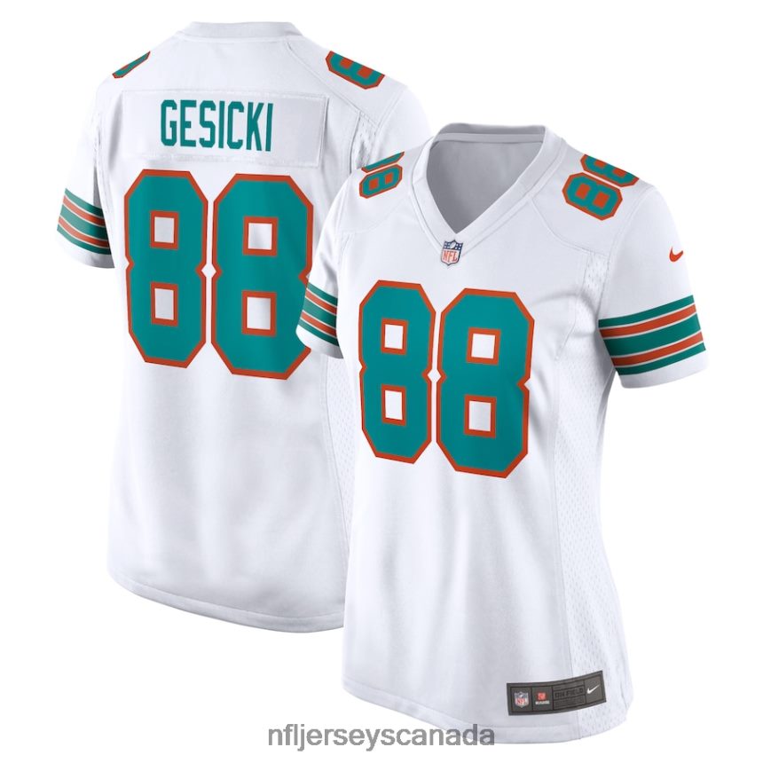Women Miami Dolphins Mike Gesicki Nike White Alternate Game Jersey Clothing NFL TBXFR6735