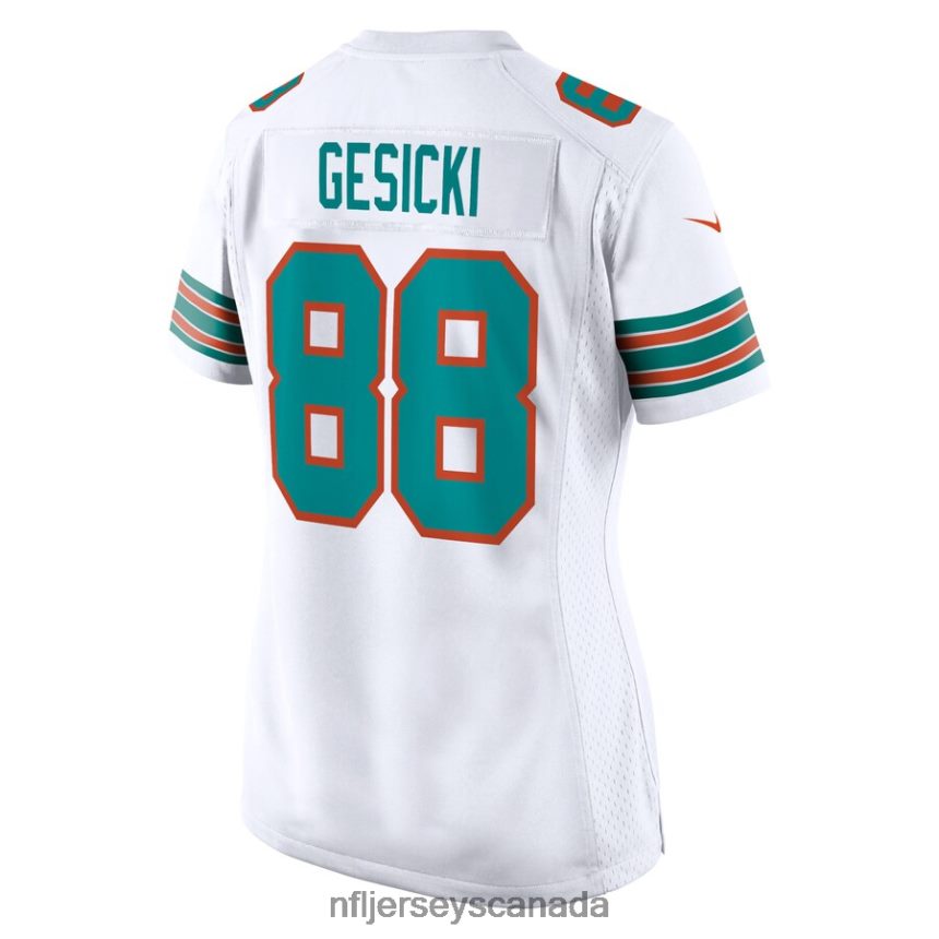 Women Miami Dolphins Mike Gesicki Nike White Alternate Game Jersey Clothing NFL TBXFR6735