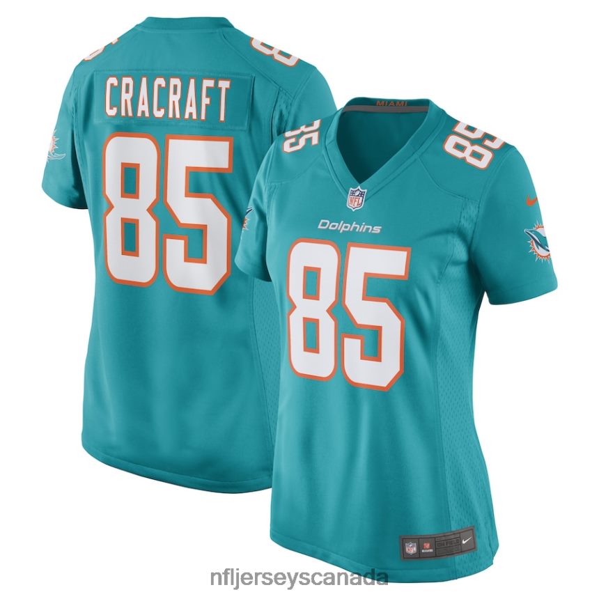 Women Miami Dolphins River Cracraft Nike Aqua Game Player Jersey Clothing NFL TBXFR64582