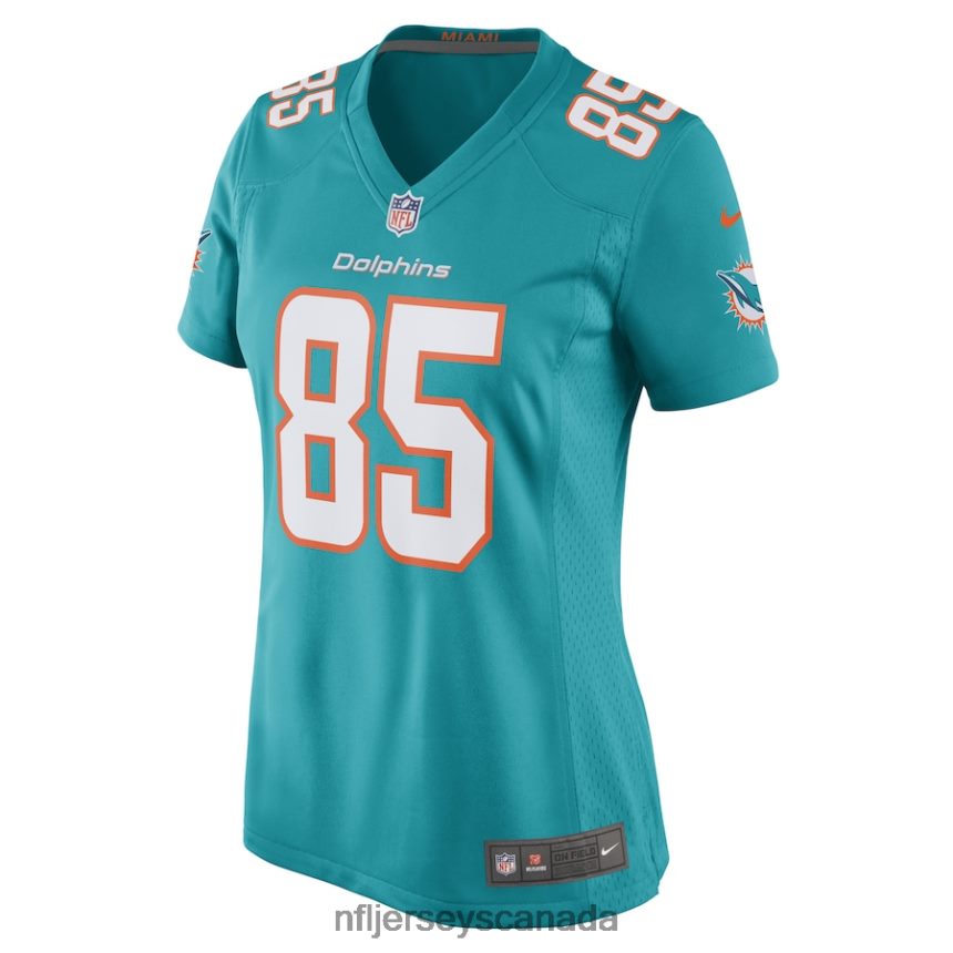 Women Miami Dolphins River Cracraft Nike Aqua Game Player Jersey Clothing NFL TBXFR64582