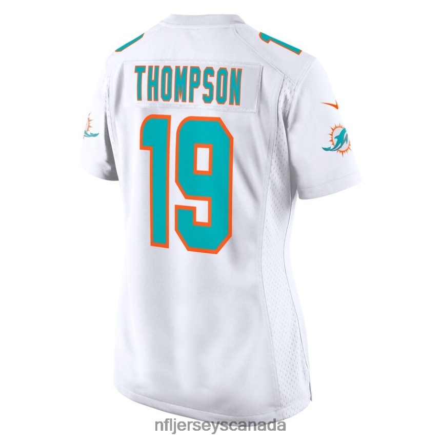 Women Miami Dolphins Skylar Thompson Nike White Game Player Jersey Clothing NFL TBXFR66984
