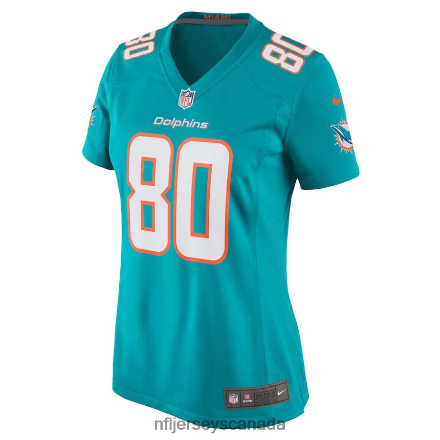 Women Miami Dolphins Tanner Conner Nike Aqua Home Game Player Jersey Clothing NFL TBXFR66871