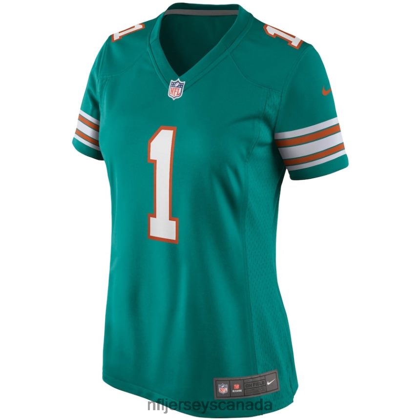 Women Miami Dolphins Tua Tagovailoa Nike Aqua Alternate Game Jersey Clothing NFL TBXFR61590