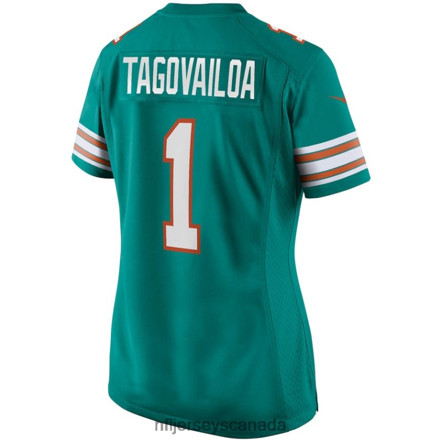 Women Miami Dolphins Tua Tagovailoa Nike Aqua Alternate Game Jersey Clothing NFL TBXFR61590